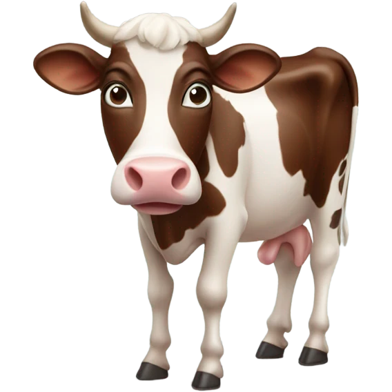 Chocolate milk cow emoji