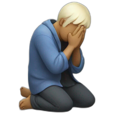 Clumsy creature praying emoji