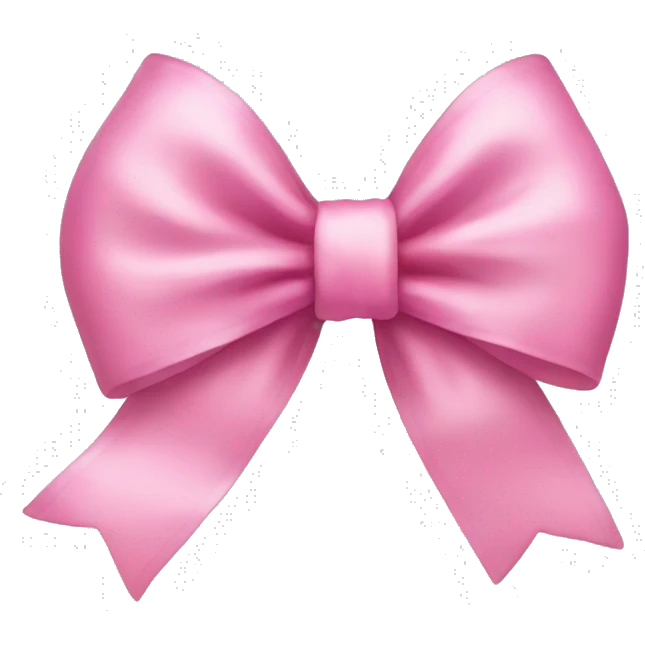 Pink bow emoji