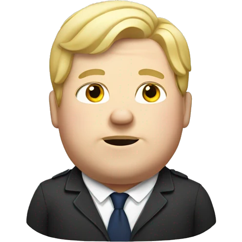 fat british man with blond hair emoji