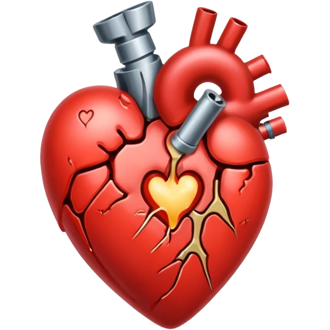 Heart being shot by a bullet  emoji