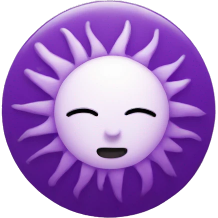 purple sun emoji