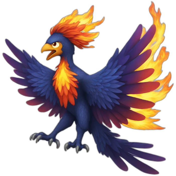A phoenix that is flaming emoji