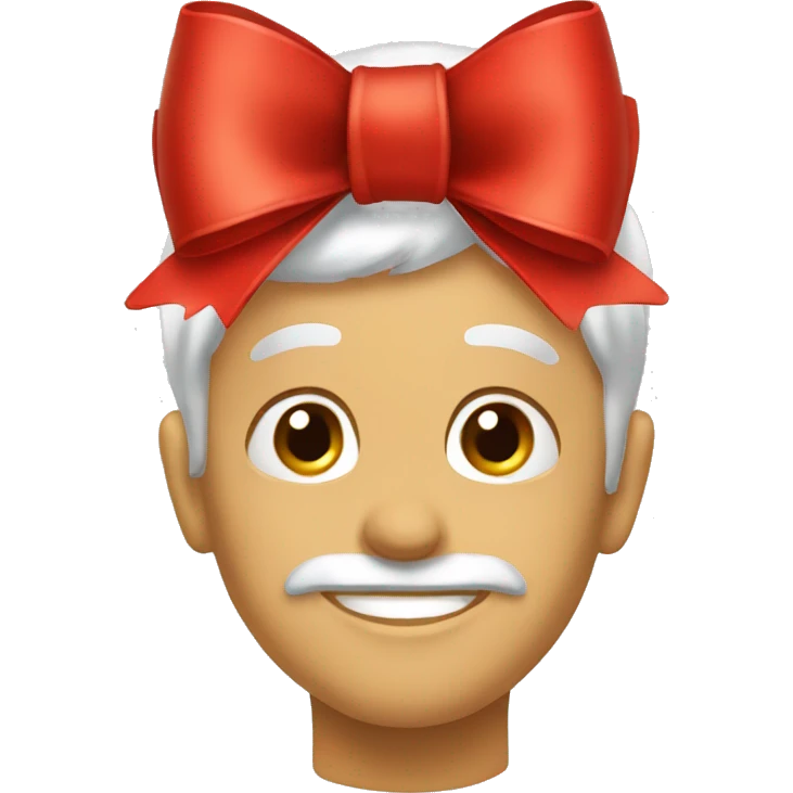 Red Christmas bow emoji