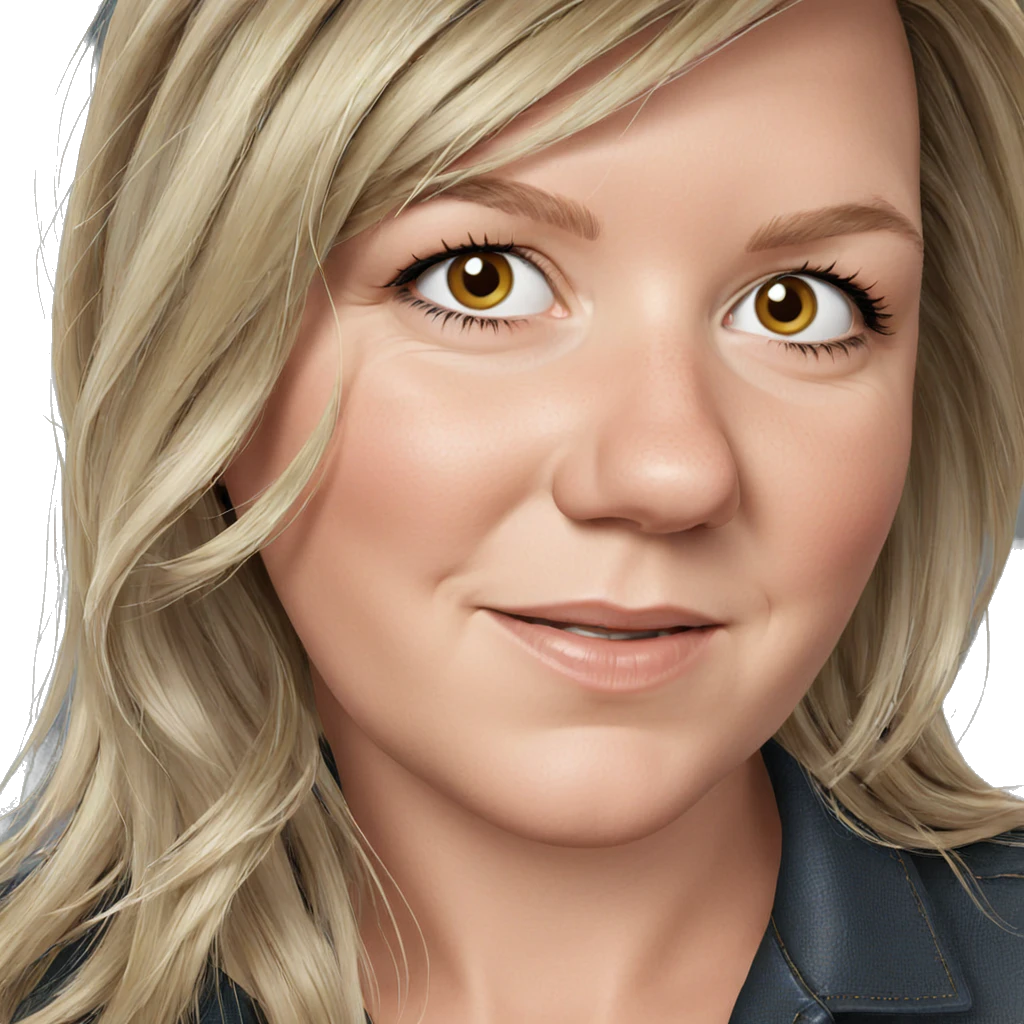 blonde and brown hair portrait emoji