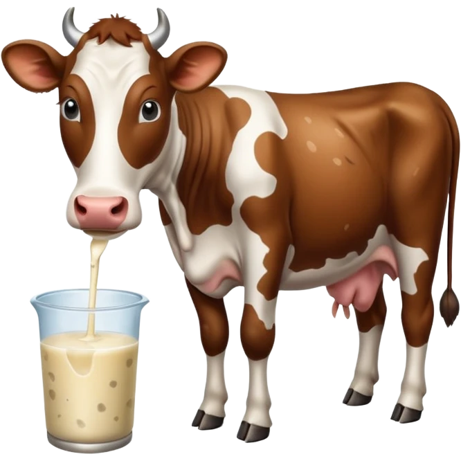 milking cow emoji
