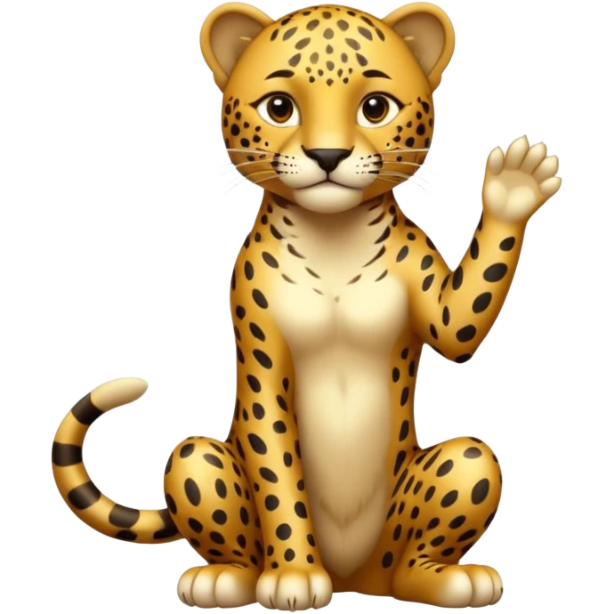 A high-resolution photo-realistic digital illustration of a young jaguar, chest upward A high-resolution, photo-realistic digital illustration of a majestic young jaguar emoji