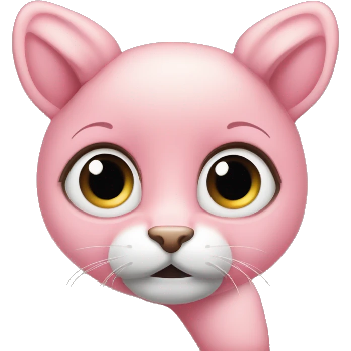 Rosa Schulbus von vorne mit kleiner Schleife oben drauf  emoji