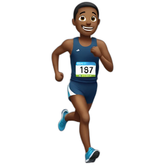 Runner happy emoji