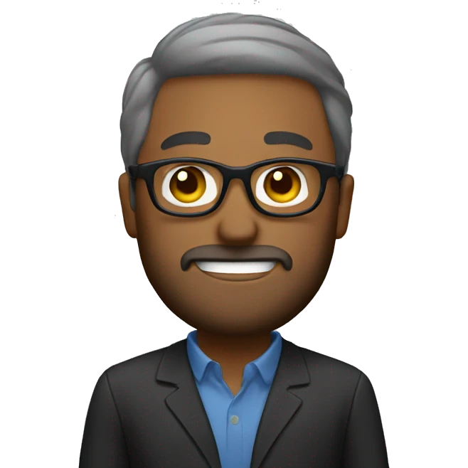 man with beard and glasses emoji
