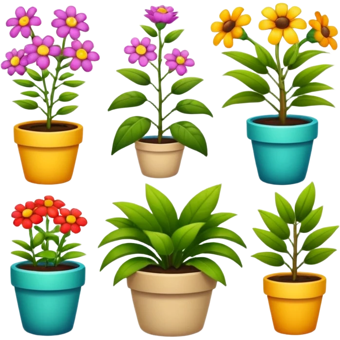 Plantas con flores emoji