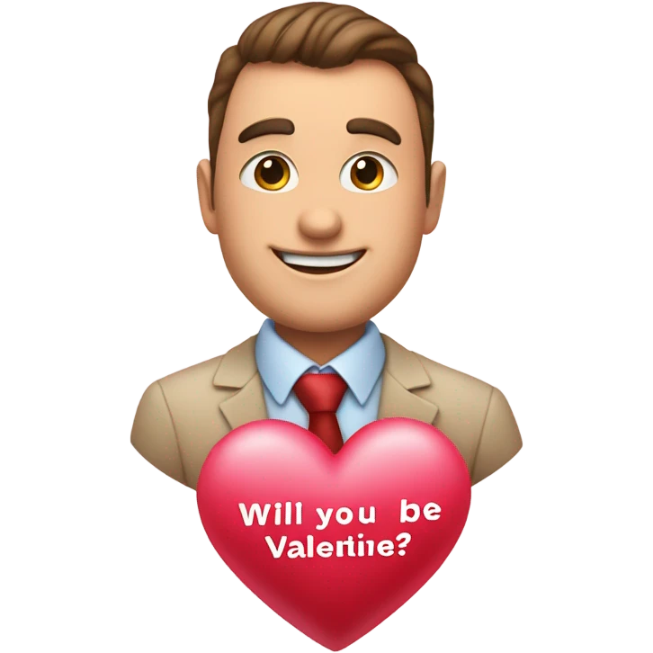 Will you be my valentine? emoji