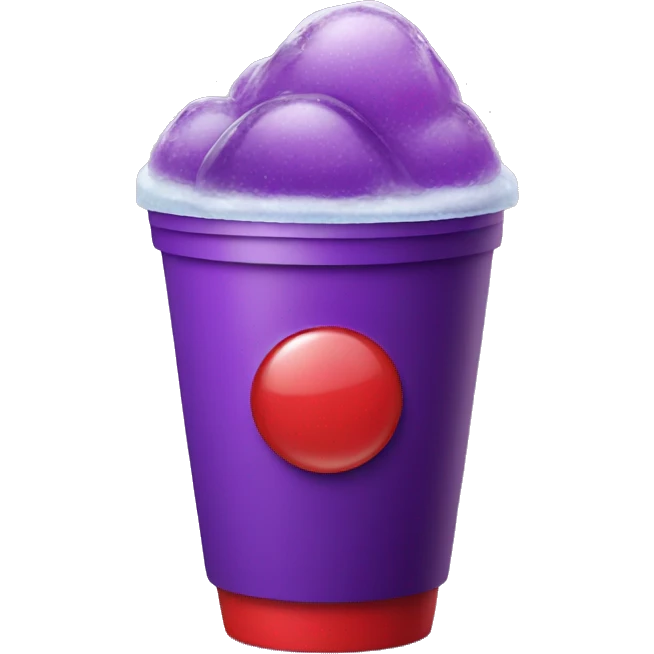purple drink with ice in a red cup emoji