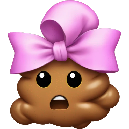 poop with bows  emoji
