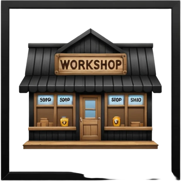 shop with the work shop in the sign emoji