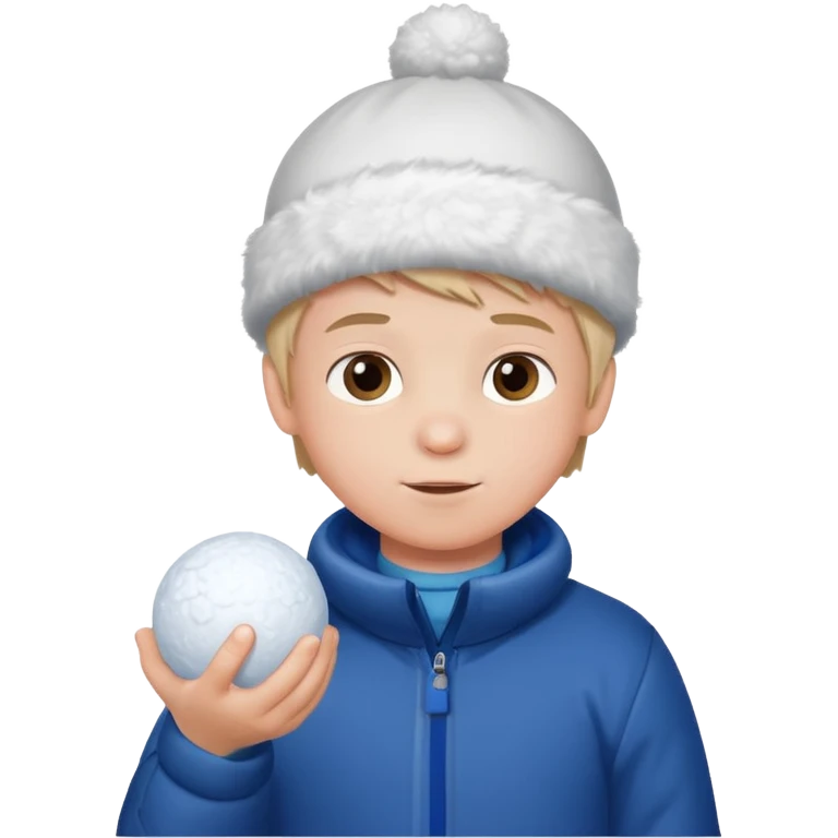 little boy with snowball











 emoji