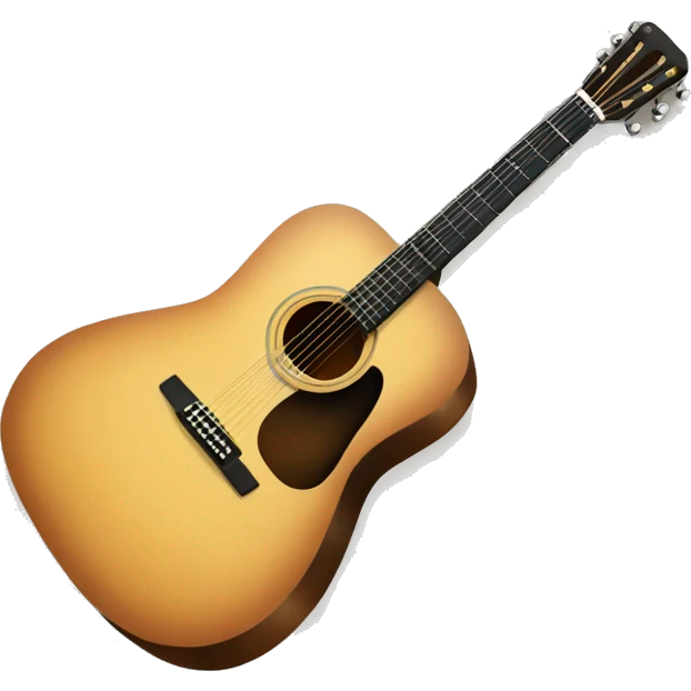 pretty acoustic guitar emoji