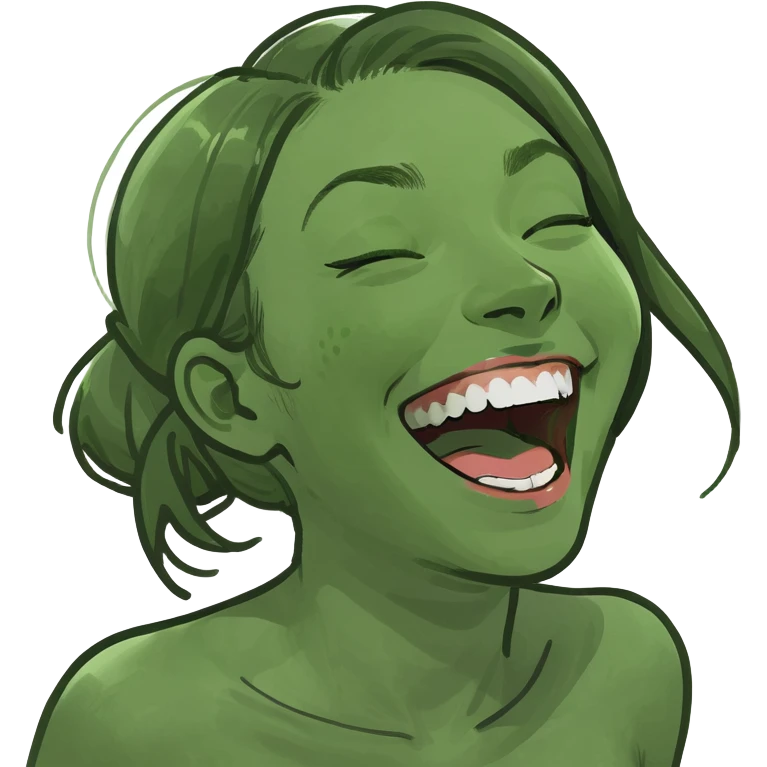 girl laughing so hard emoji