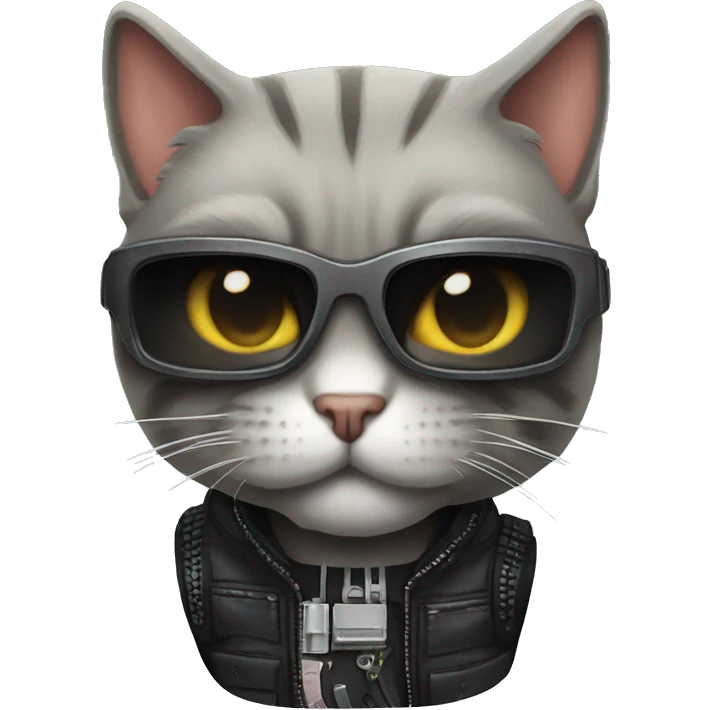 Schwarzenegger terminator cat emoji