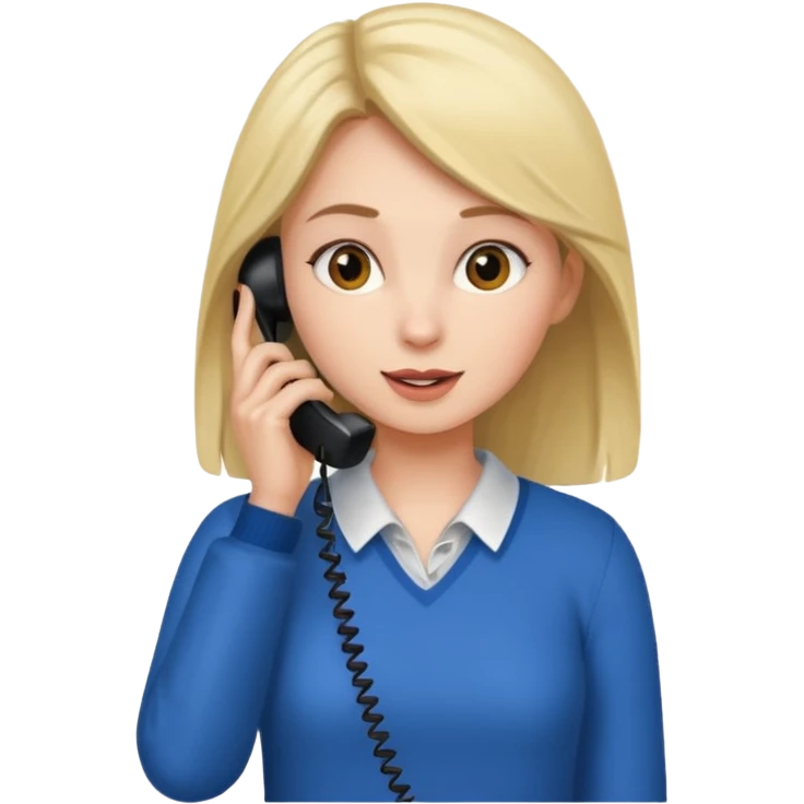 girl talking on phone bedroom background, close up pose emoji