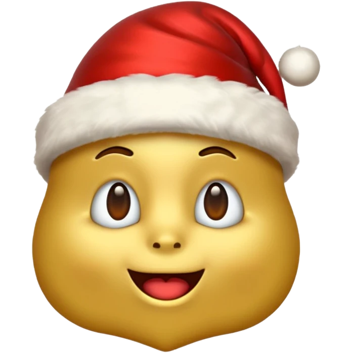 Create a stonk emoji with christmas theme emoji