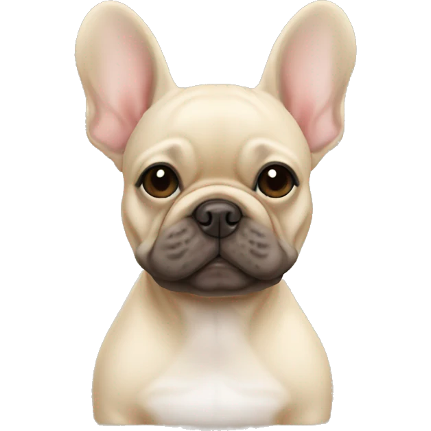 Cream frenchie  emoji
