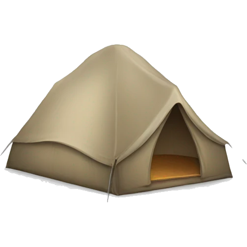 Tent with time 10 emoji