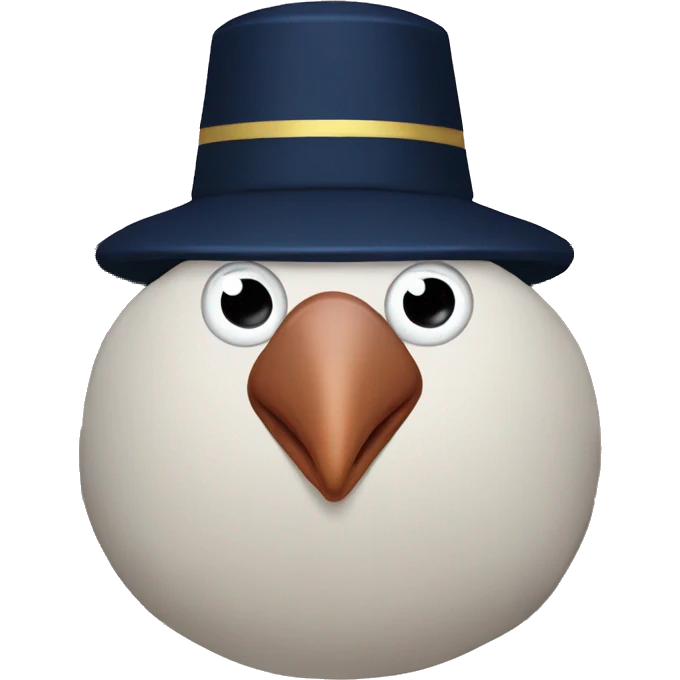 Turkey in the navy emoji