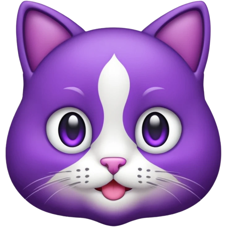 faça um gatinho roxo de emoji para eu copiar emoji