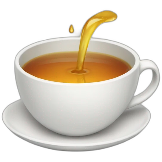 Crying cup of tea emoji