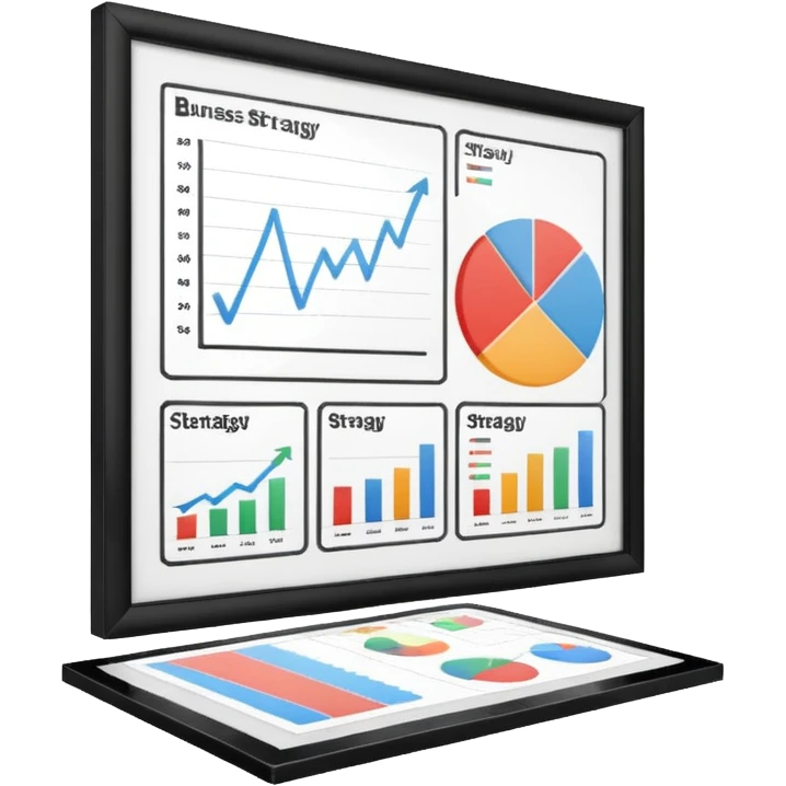 business strategy bord white emoji