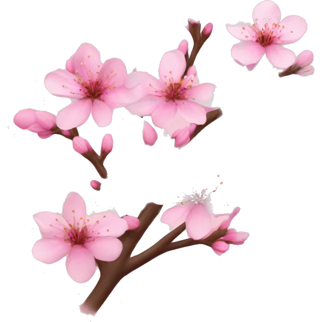 cherry blossom emoji