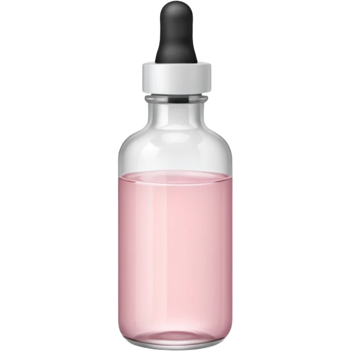 pale pink serum bottle with white top emoji