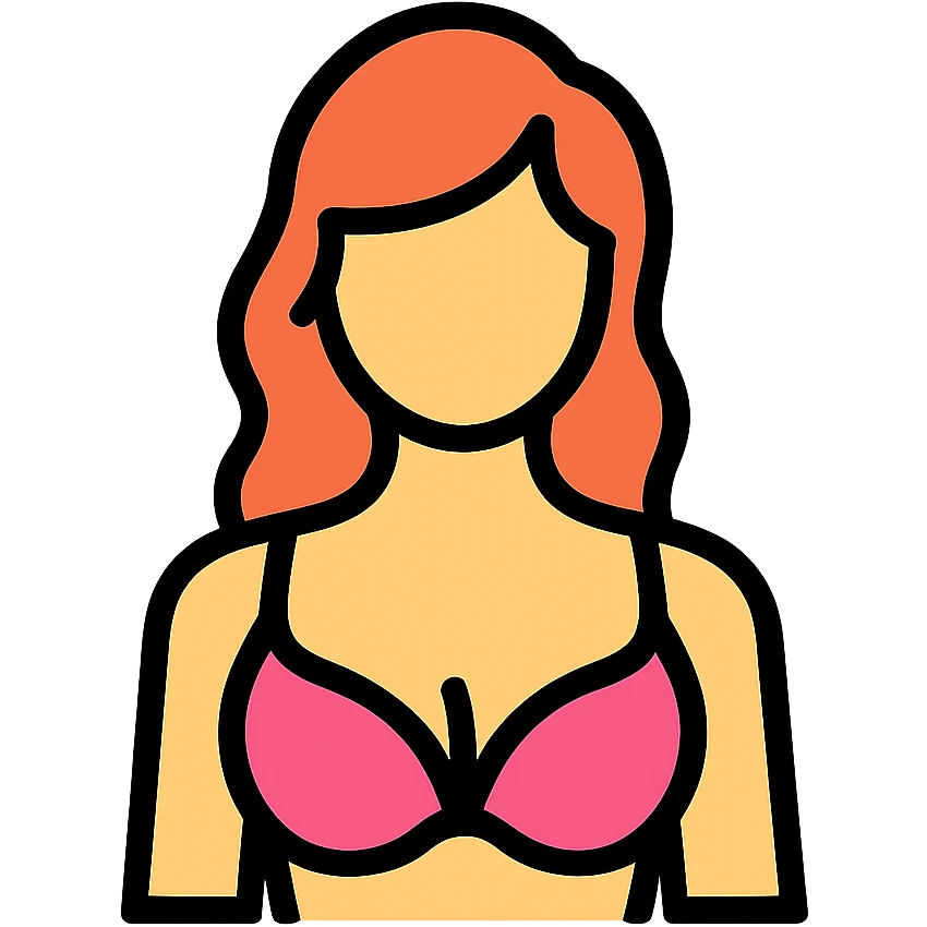 sexy lady, minimal and modern, no text, minimal color outline icon style, no background emoji