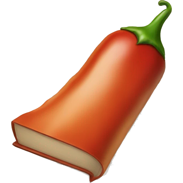 Spicy book emoji