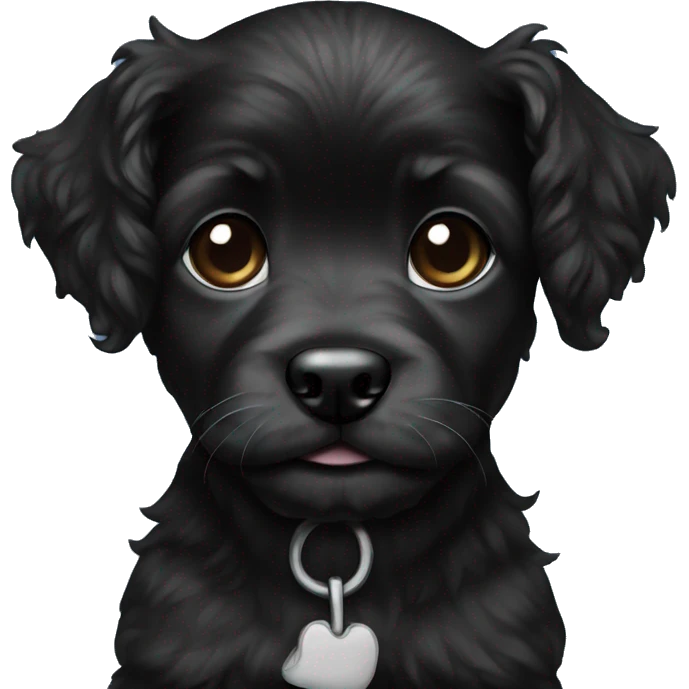 black che-poo puppy emoji