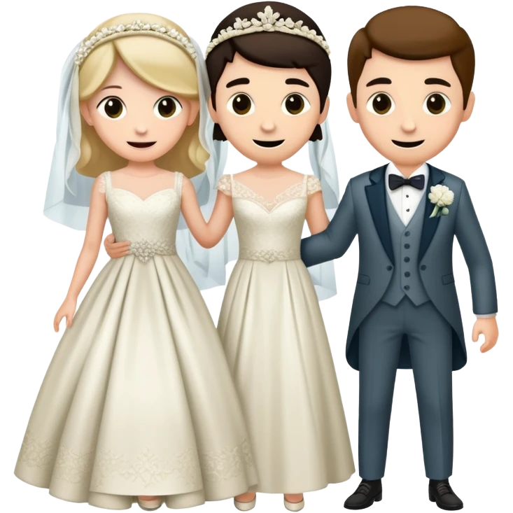 Person in fancy clothes sneaking into a wedding ceremony with a mischievous grin, uninvited guest emoji