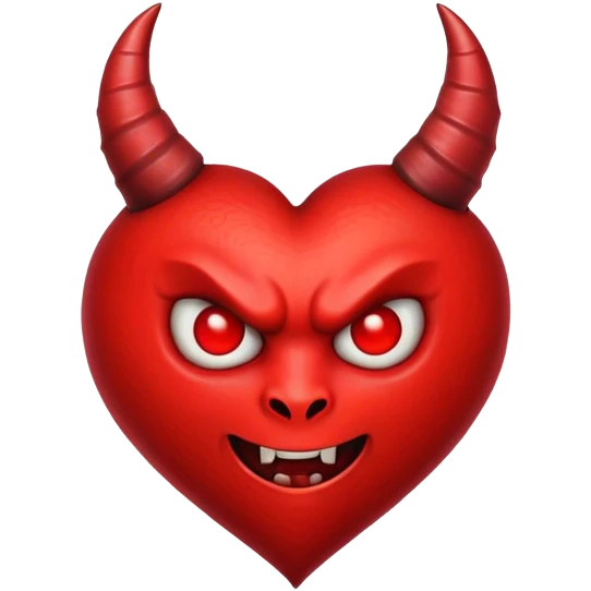Devil heart emoji