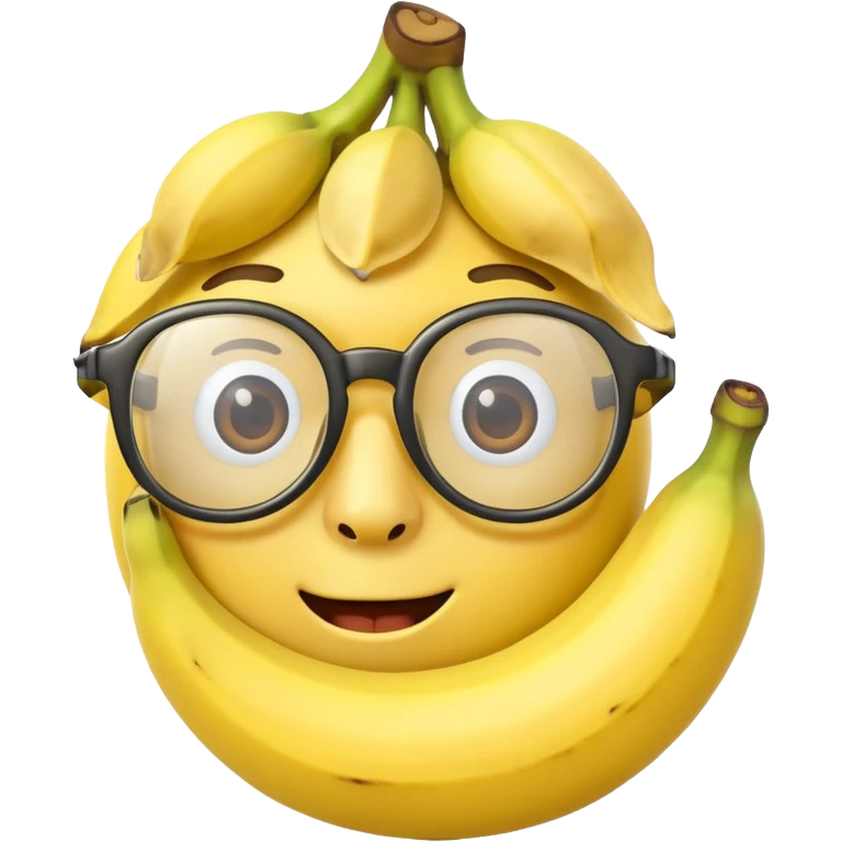 banana with glasses emoji