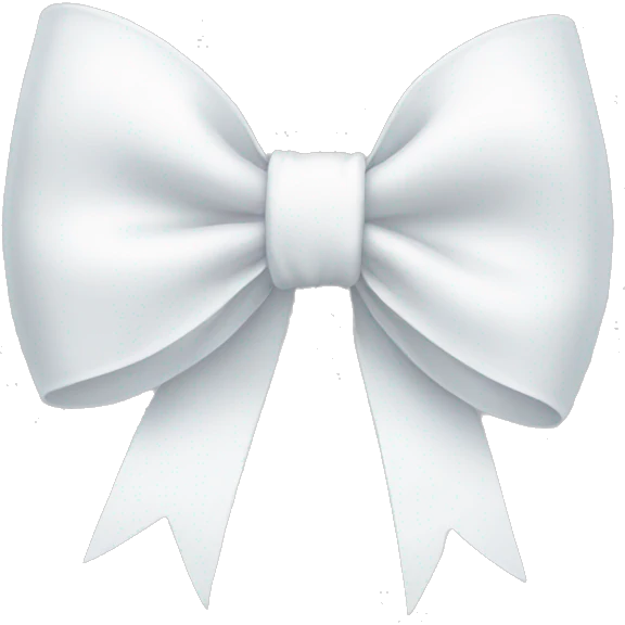 white bow emoji