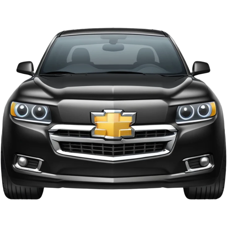 Chevrolet logo black instead of gold emoji