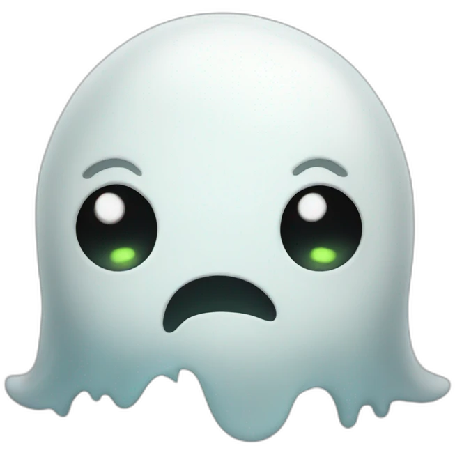 A cute ghost emoji