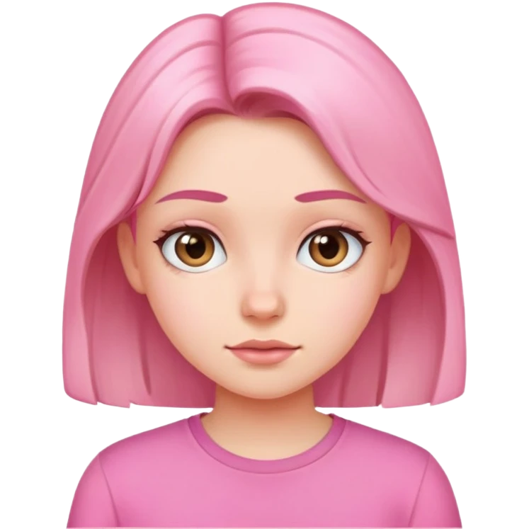 girl with a pink shirt emoji