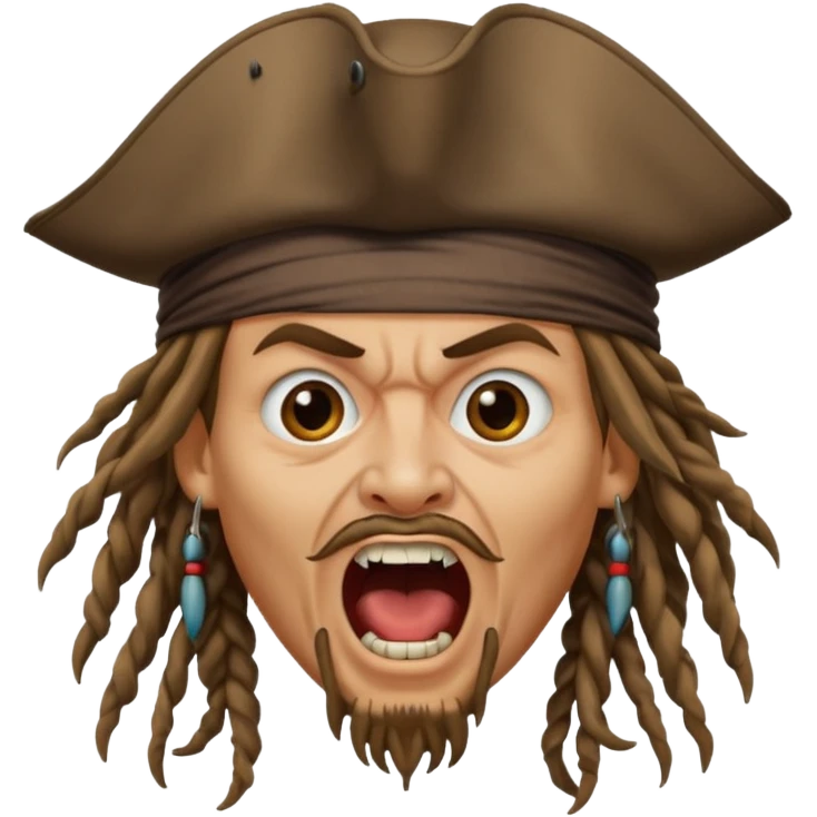 jack sparrow screaming emoji