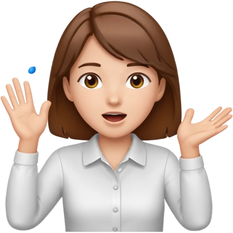 cheering girl whistling and clapping emoji