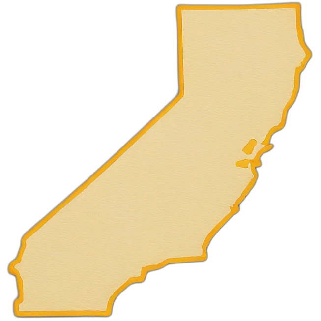 Map state of california emoji