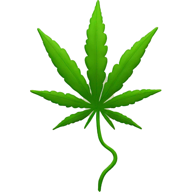 Weed and hearts  emoji