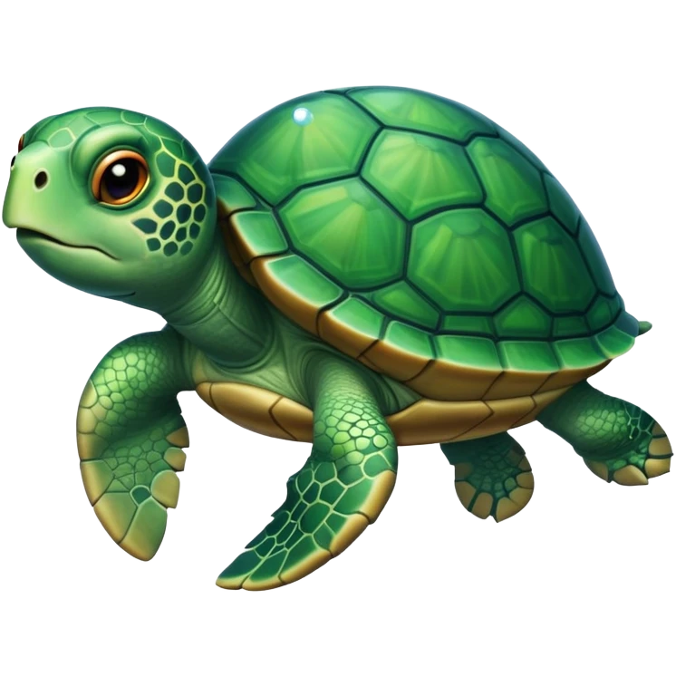 Turtle makes bubbles emoji