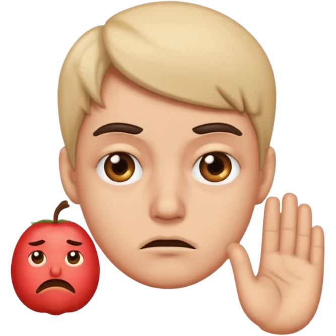 Side eye disgusted  emoji