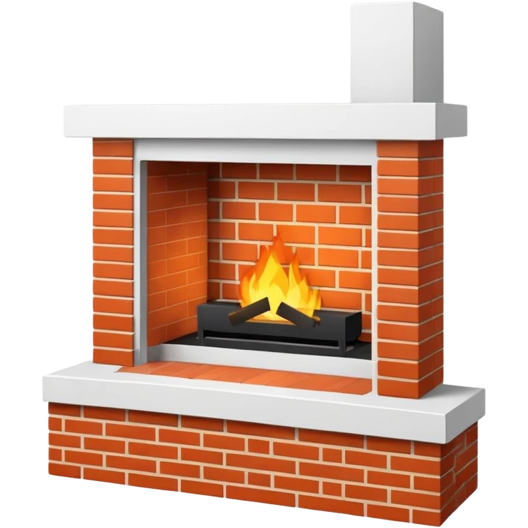 Modern Minimal Fireplace emoji